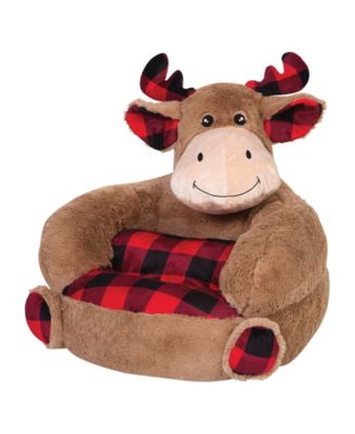 Trend Lab - Children's Plush Buffalo Check Moose Character Chair