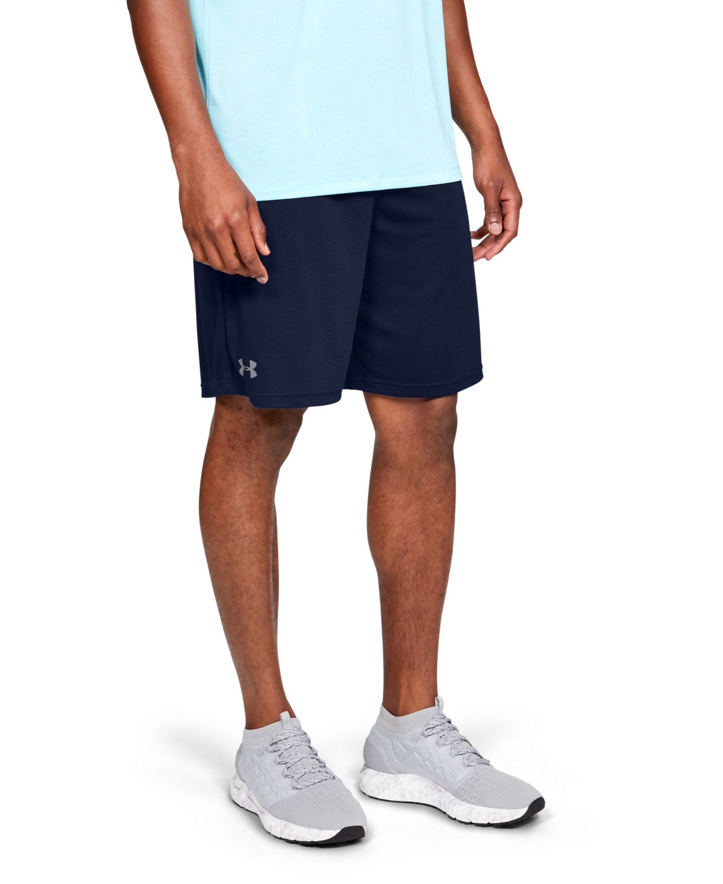 Мужские шорты Under Armour Tech Mesh, 9" Inseam, цвет: Синий — фото 1