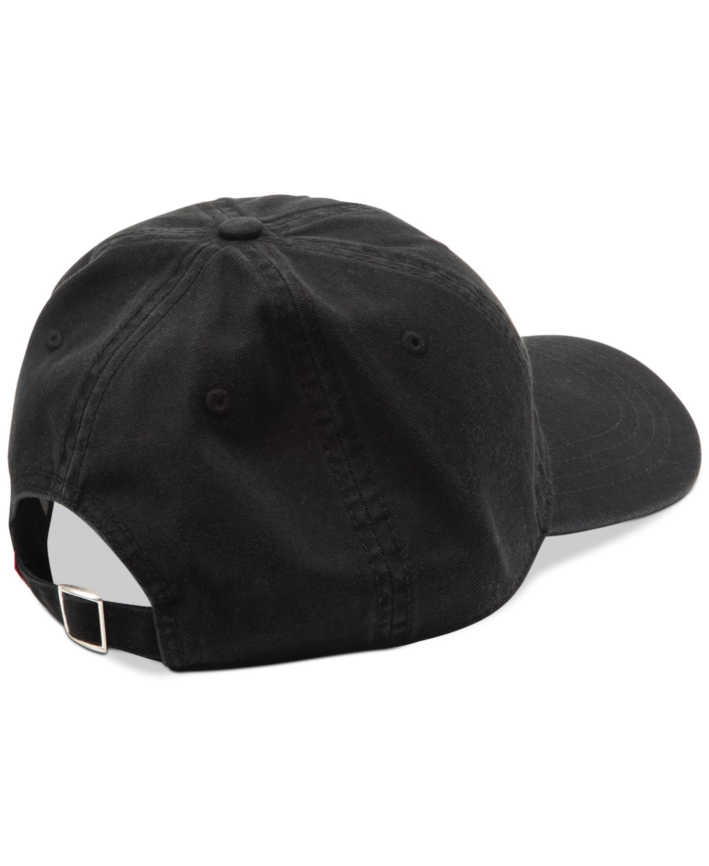 Мужской головной убор Levi's Large Batwing Baseball Adjustable Strap Hat, цвет: Чёрный — фото 2