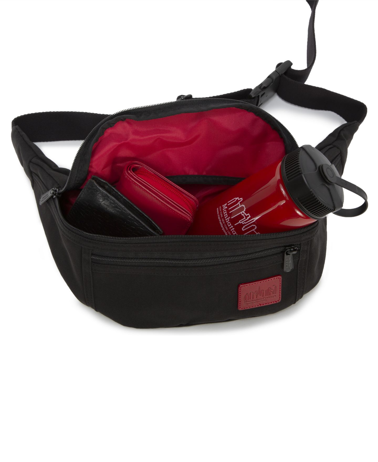 Женская сумка Manhattan Portage Waxed Nylon Alleycat Waist, цвет: Тёмный коричневый — фото 5