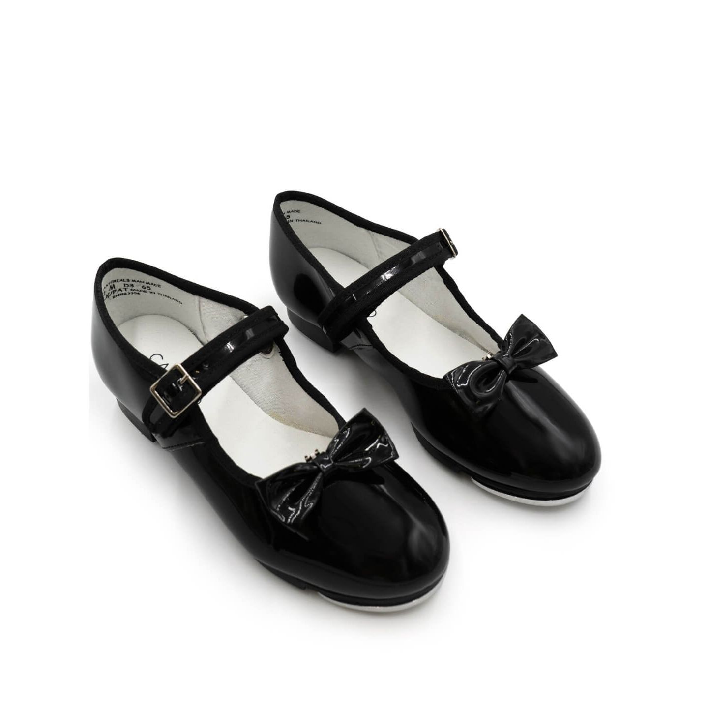Обувь Capezio Mary Jane Tap Shoe Black Patent для девочек, цвет: Чёрный — фото 1