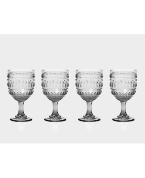 Euro Ceramica Fez Wine Glasses Set of 4