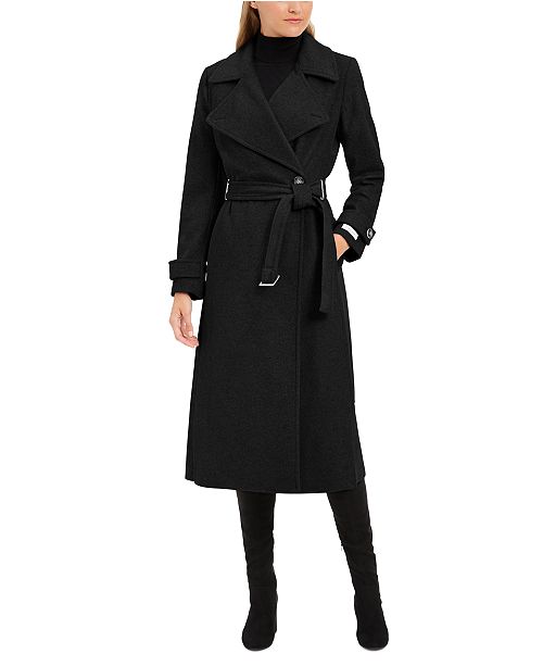 calvin klein wrap coat