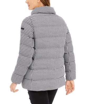 BCBGeneration Houndstooth Puffer Coat 