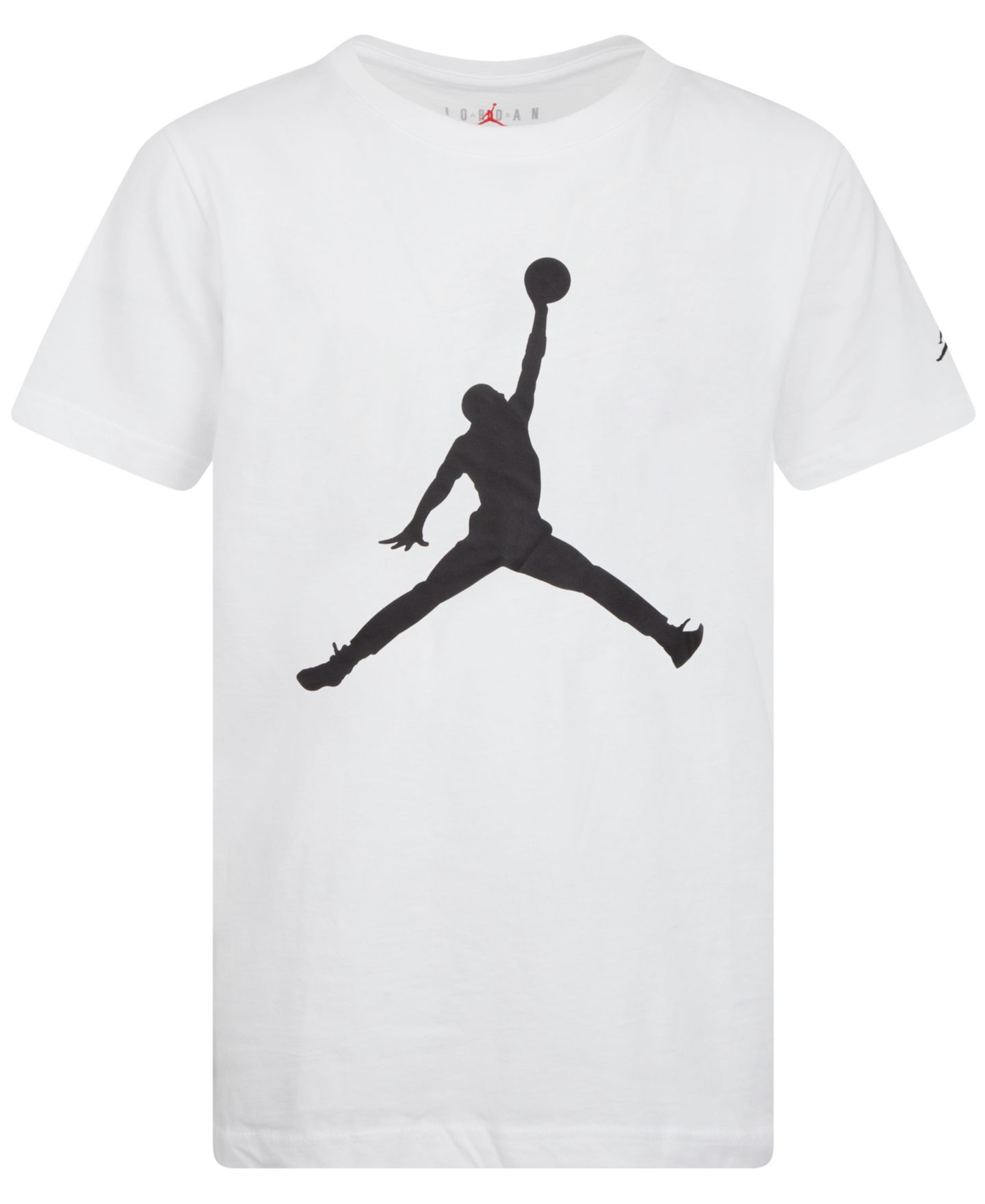 Детская футболка Jordan Jumpman Logo с принтом, цвет: Белый — фото 1