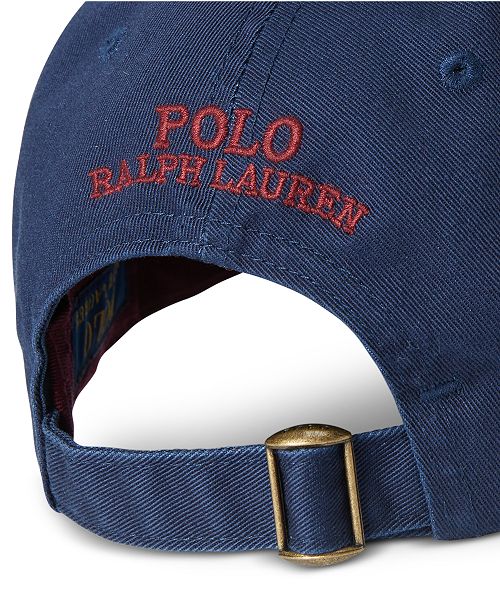 polo bear cotton chino cap