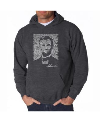 Men's Word Art Hoodie - Abraham Lincoln