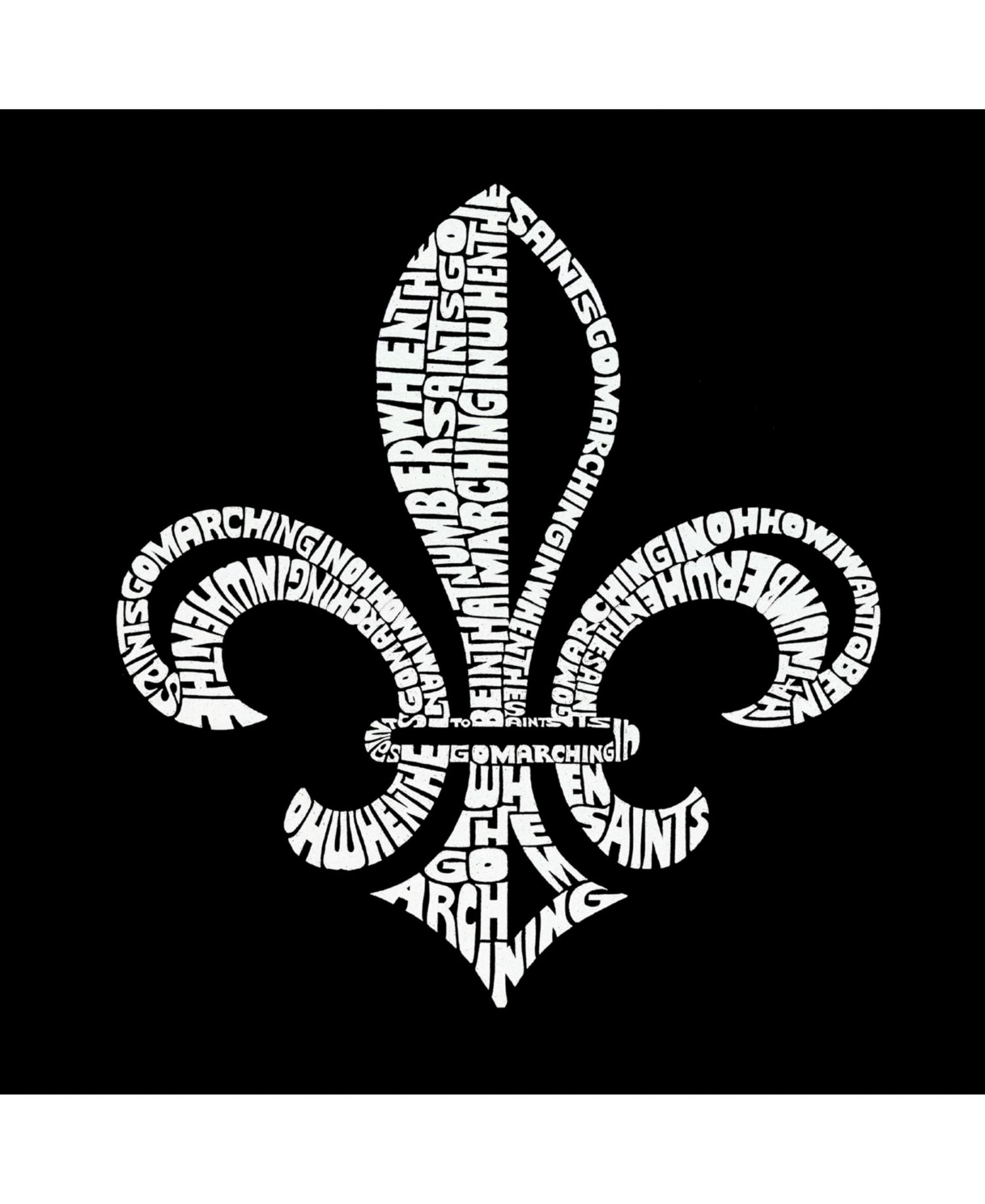 Men's Word Art Hoodie - When the Saints Go Marching in