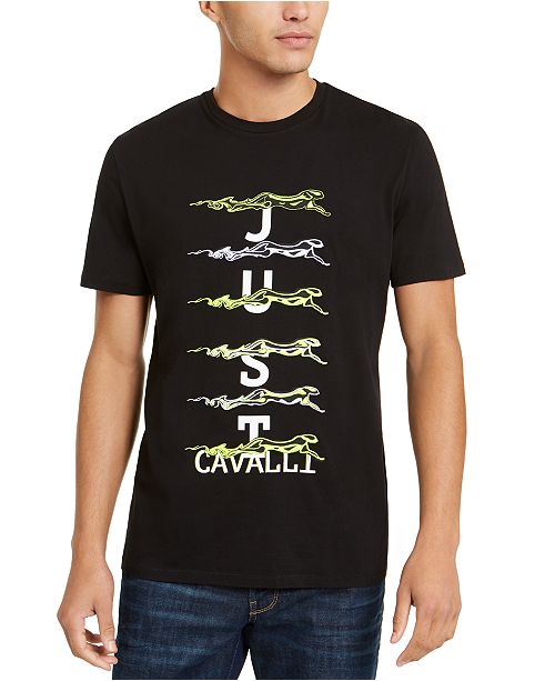 Just Cavalli Men S Running Cheetah Graphic T Shirt Reviews T