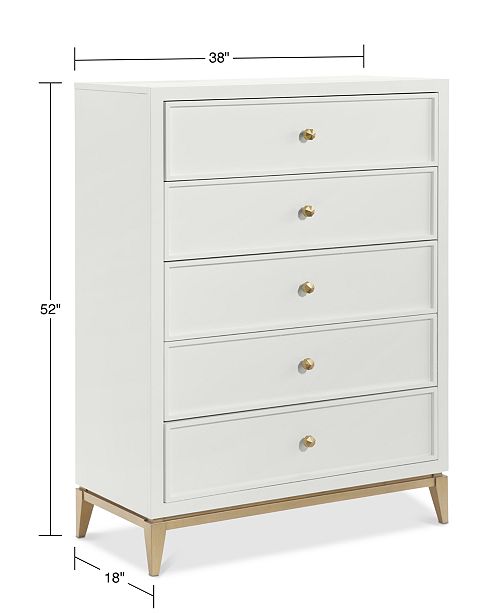 Furniture Rachael Ray Chelsea Kids 5 Drawer Chest Reviews