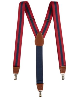 Club Room - Men's Collegiate Stripe Suspenders