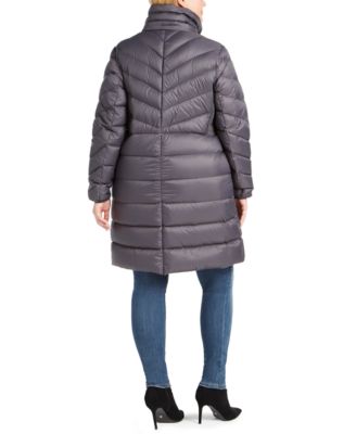 macys plus size michael kors coat