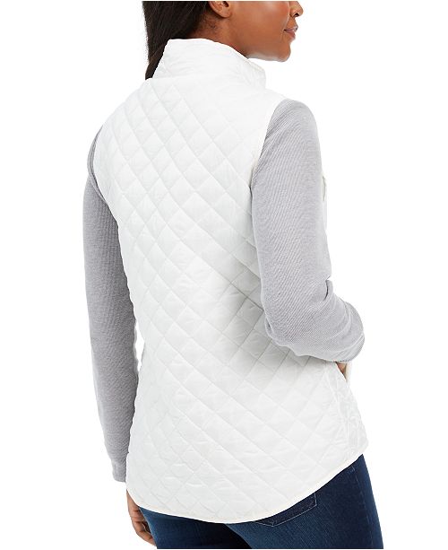 Karen Scott Petite Quilted Puffer Vest, Created for Macy's & Reviews Jackets & Blazers