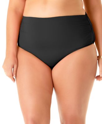 Plus Size High-Waist Bikini Bottoms