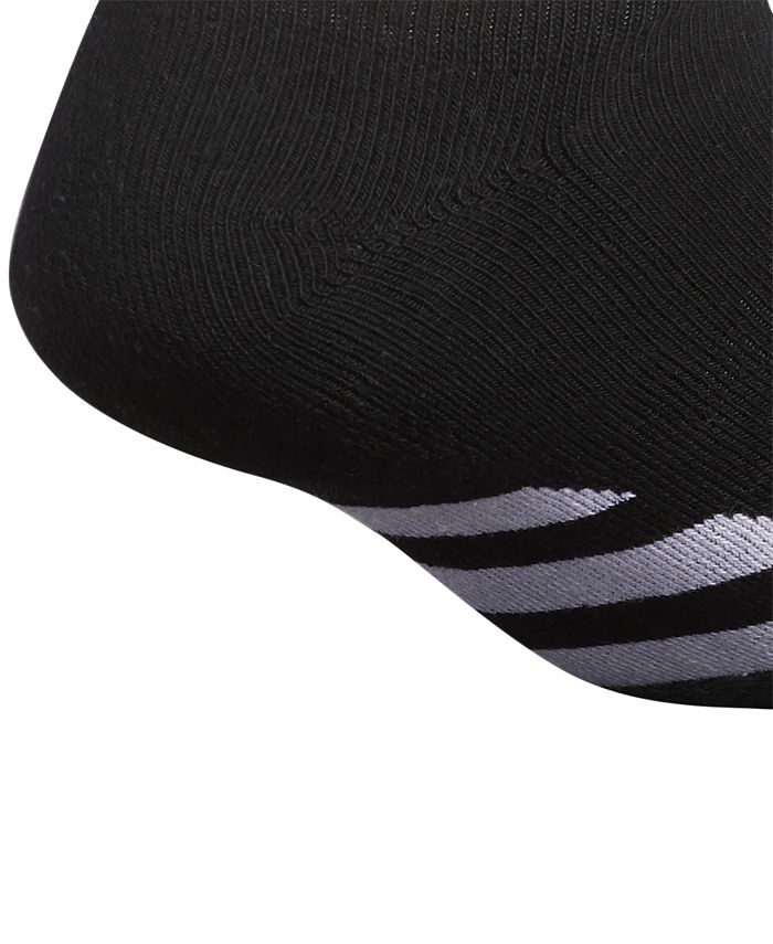 adidas - Men's 3-Pk. Cushioned No-Show Socks