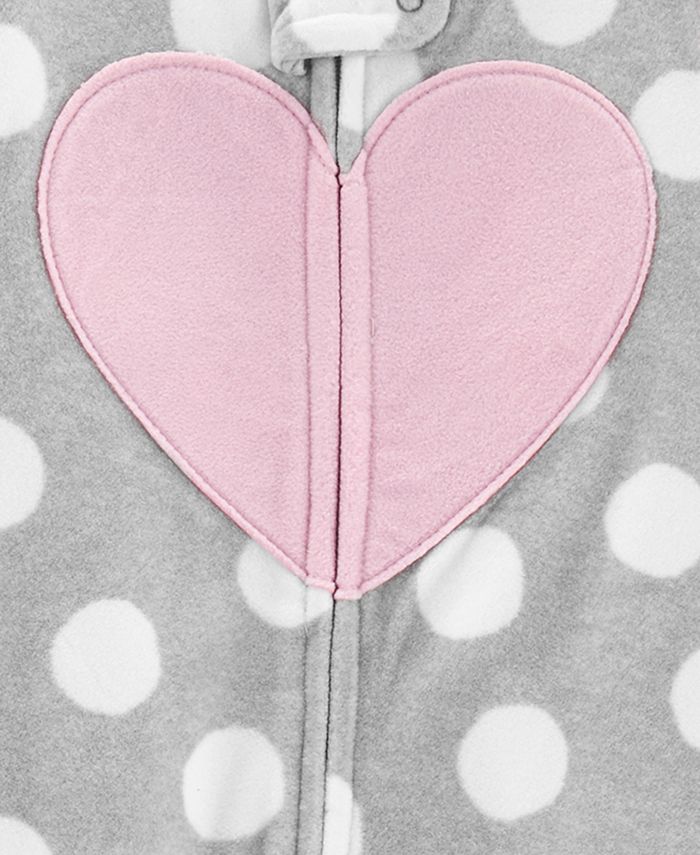 Carter's Toddler Girls Footed Heart Pajamas Macy's