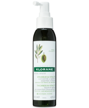 KLORANE LEAVE-IN SPRAY WITH ESSENTIAL OLIVE EXTRACT, 4.2-OZ.