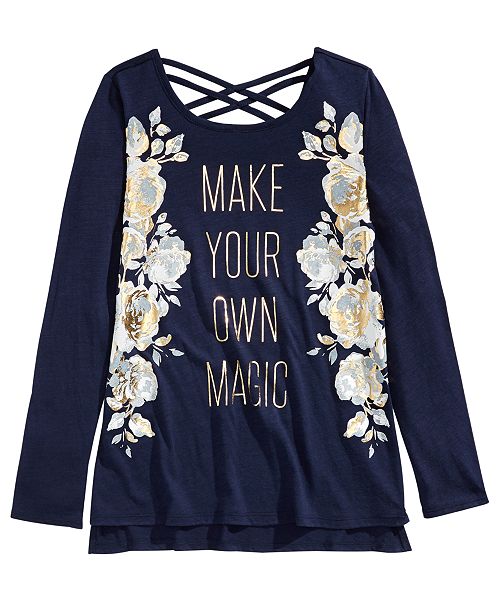 Epic Threads Big Girls Metallic Make Magic T Shirt Created For