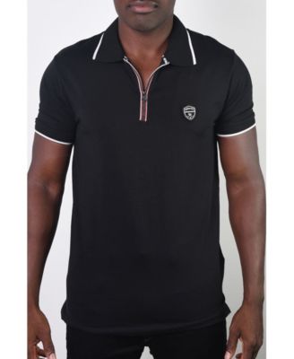 Members Only - Men's Basic Short Sleeve Stripe Polo