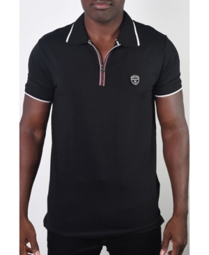 Members Only Men's Basic Short Sleeve Stripe Polo
