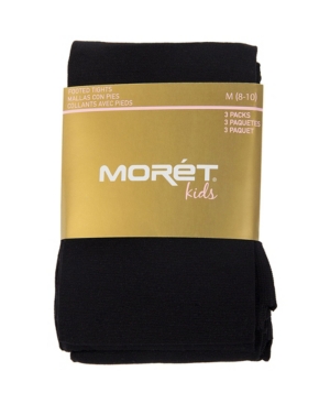 Jacques Moret Kids Big Girls Footed Dance Tight 3 Pair Pack