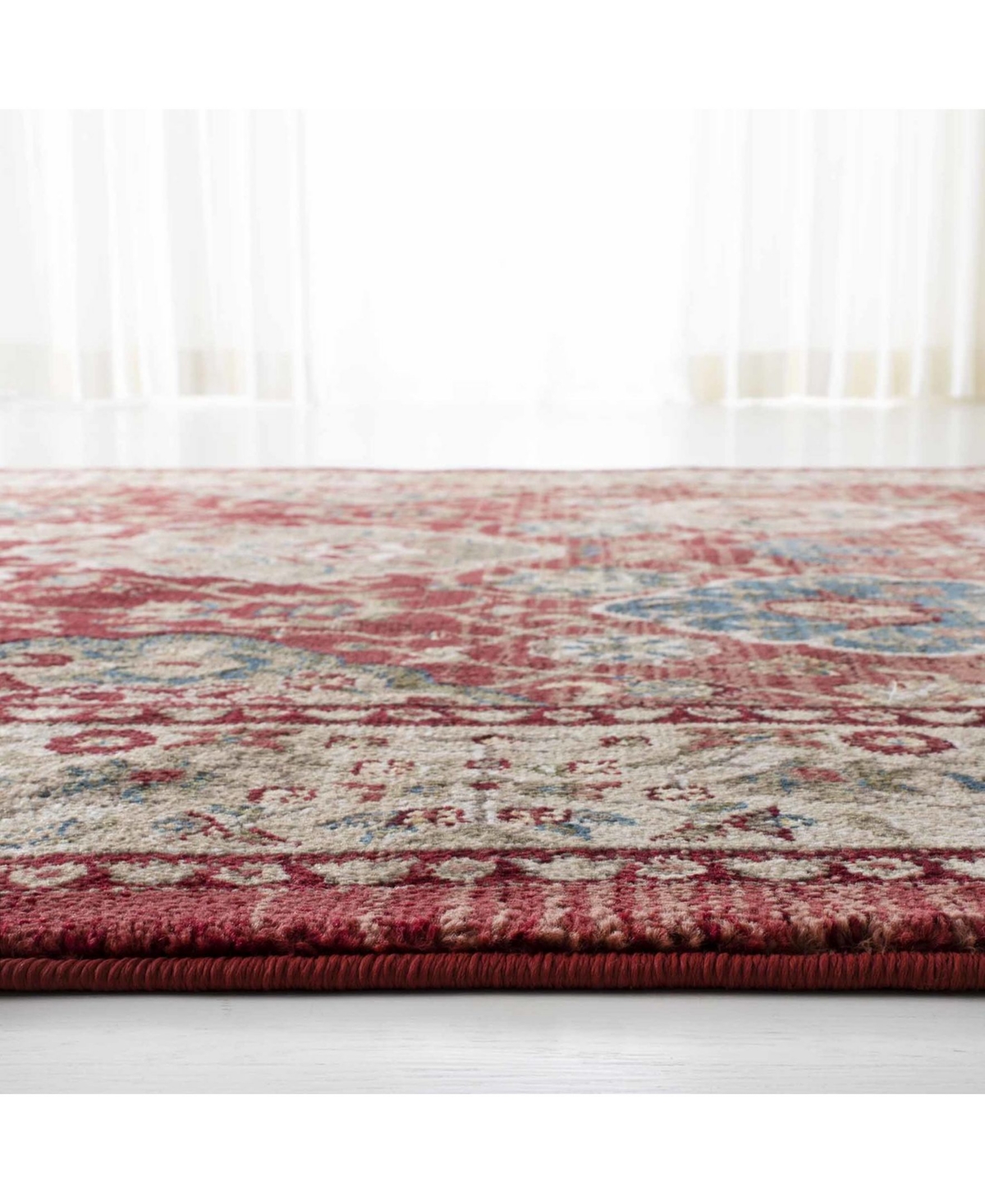 Lauren Ralph Lauren Ariel LRL1255C Red and Beige 9' X 12' Area Rug