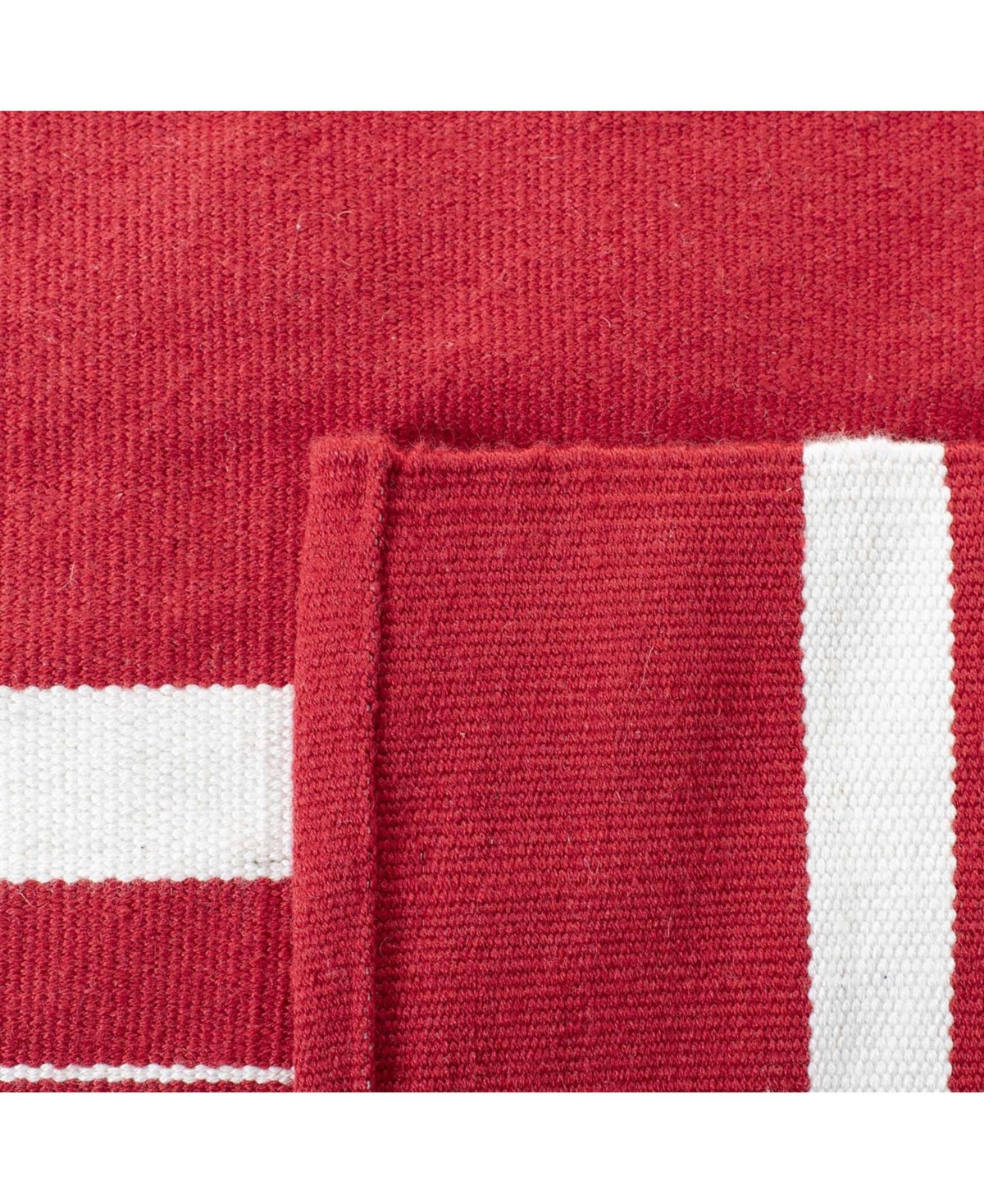 Lauren Ralph Lauren Hanover Stripe LRL2461DX Outdoor Area Rug - Red