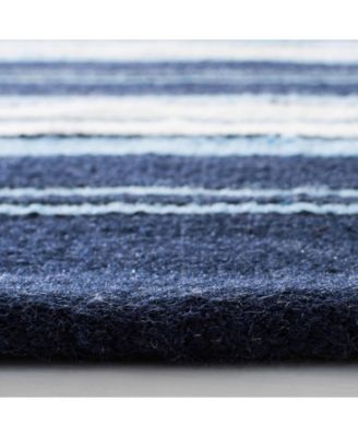 Leopold Stripe LRL2462A Navy 8' X 10' Outdoor Area Rug