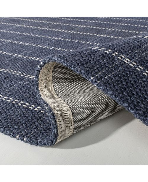 Lauren Ralph Lauren Tamworth Check LRL6450D Navy 9' X 12' Area Rug