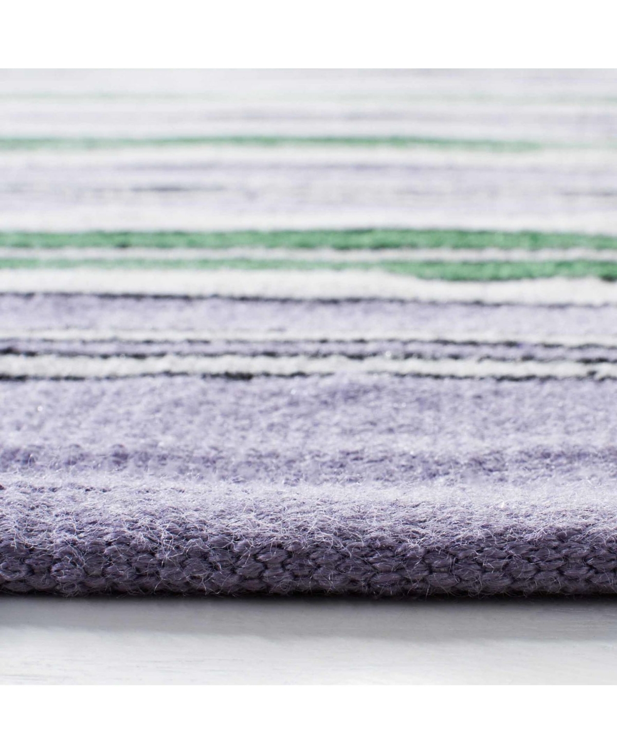 Lauren Ralph Lauren Leopold Stripe LRL2462GOutdoor Area Rug Collection - Lilac