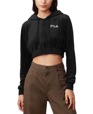 fila hoodie womens brown