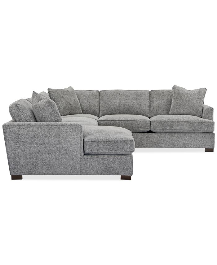 Furniture Juliam 4Pc. Fabric Chaise Sectional Sofa, Created for Macy's