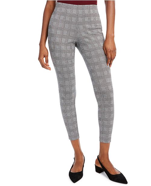 Maison Jules Plaid Pull On Slim Fit Pants Created For Macy S