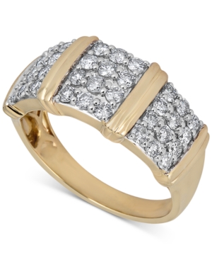 image of Diamond Multi-Cluster Statement Ring (1 ct. t.w.) in 14k Gold
