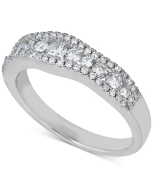 image of Diamond Wavy Band (5/8 ct. t.w.) in 14k White Gold