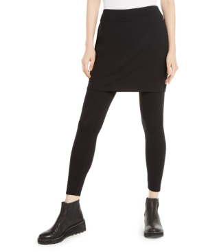Eileen Fisher System Stretch Jersey Knit Skirted Leggings Regular & Petite Created for Macy's