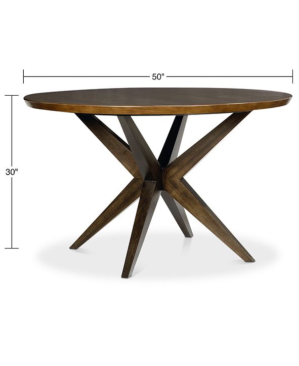 Furniture Ashton Round Pedestal Dining Table & Reviews Furniture Macy's