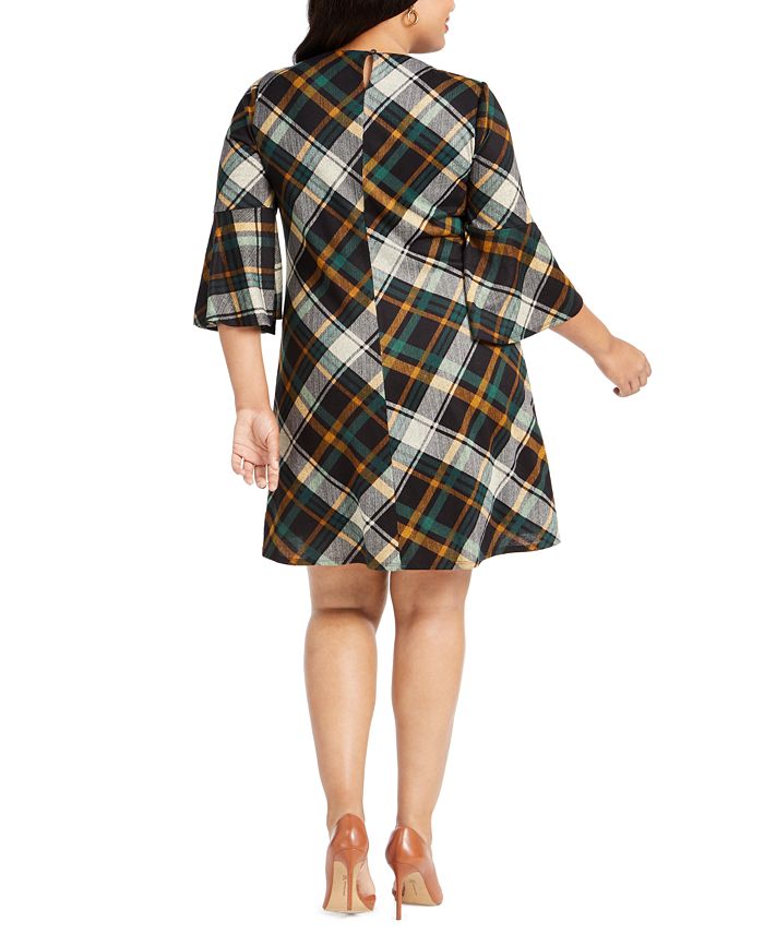 Jessica Howard Plus Size Plaid A-Line Dress & Reviews - Dresses - Plus ...