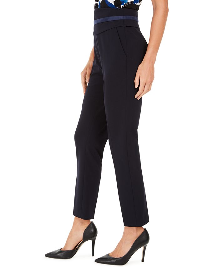 Calvin Klein HighWaisted Tuxedo Pants Macy's