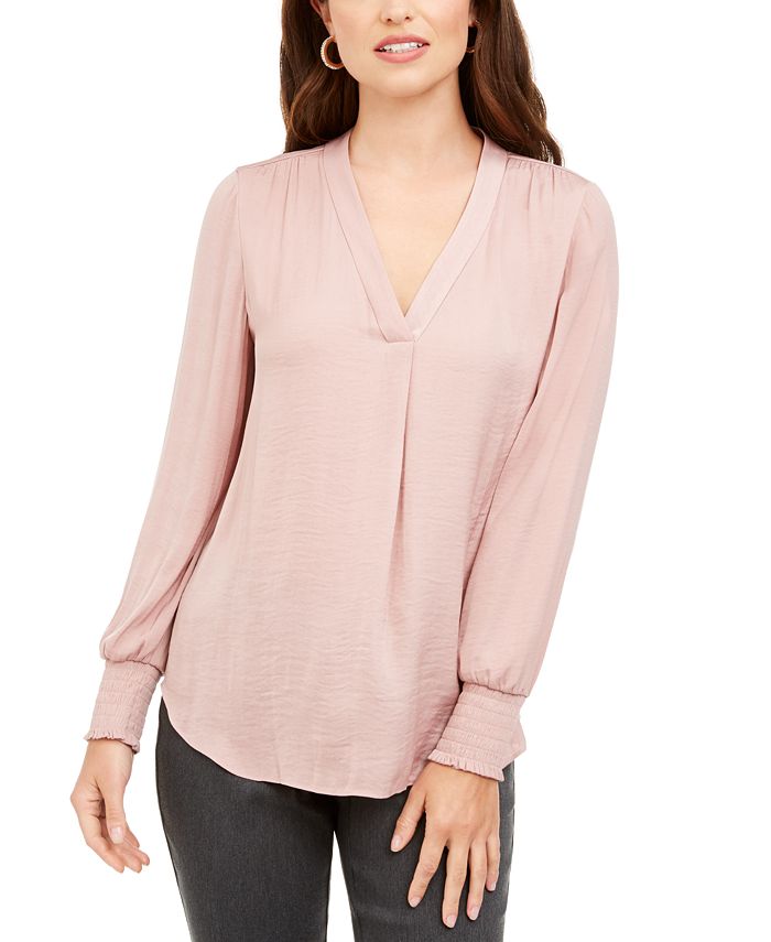 Alfani Petite V Neck Top Created for Macy s Macy s