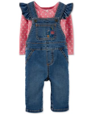 baby girl jean overalls