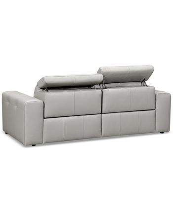 Furniture - Haigan 2-Pc. Leather Sectional Sofa with 2 Power Recliners