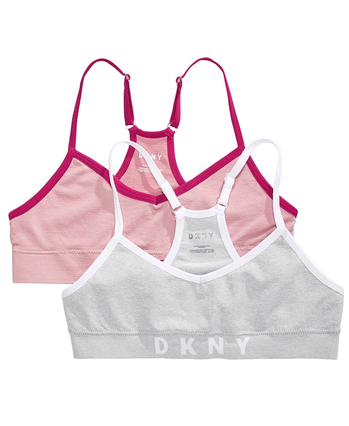 DKNY Big Girls 2-Pk. Seamless Racerback Bralettes - Macy's