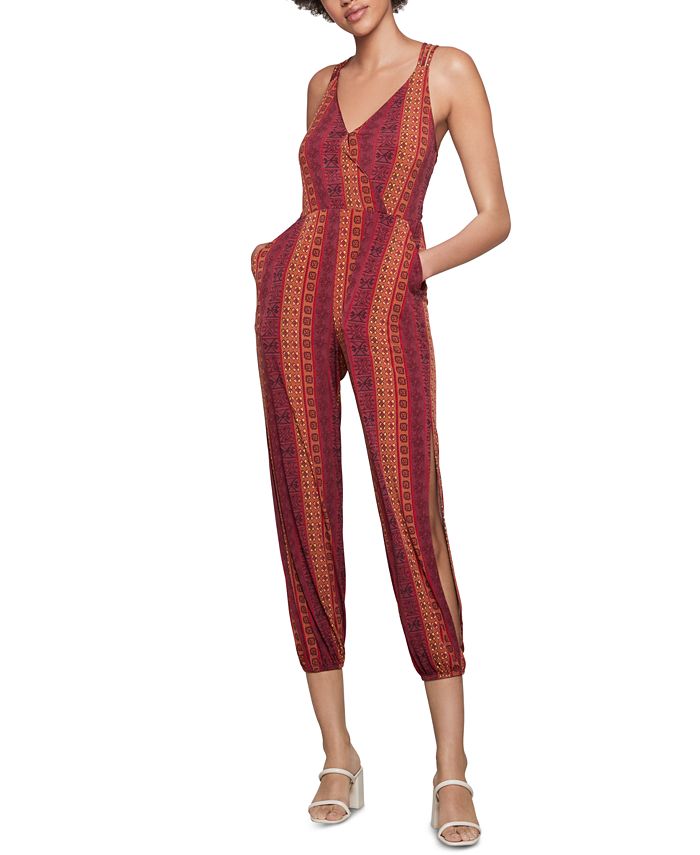 Printed Surplice Jumpsuit main image 1