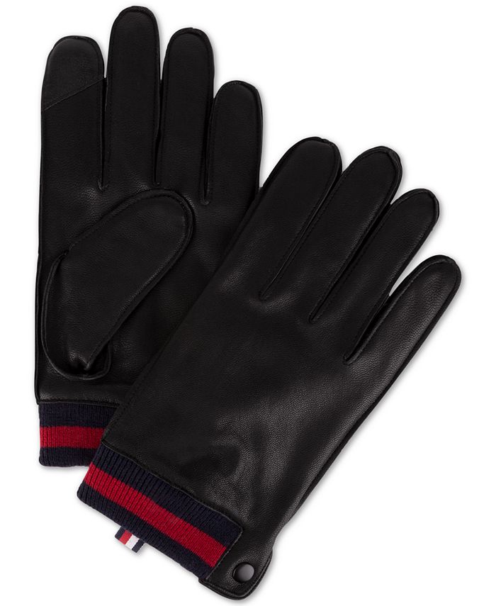Ineenstorting ongeduldig Bourgondië Tommy Hilfiger Men's Leather Touch-Screen Gloves & Reviews - Hats, Gloves &  Scarves - Men - Macy's