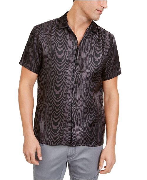 Inc International Concepts Inc Onyx Men S Sheer Oil Slick Shirt