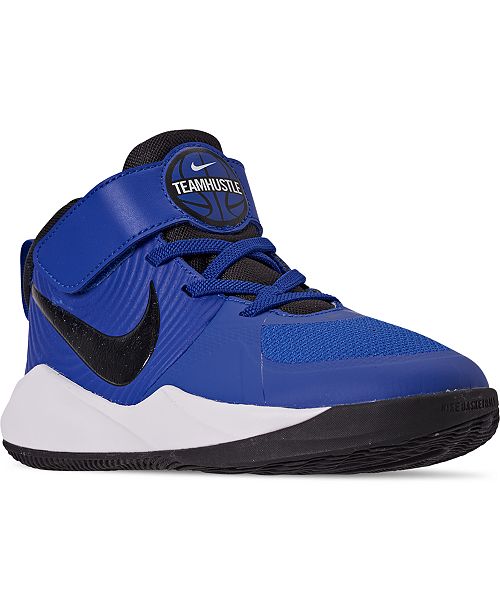 Nike Little Boys Team Hustle D 9 Stay Put Basketball Sneakers From
