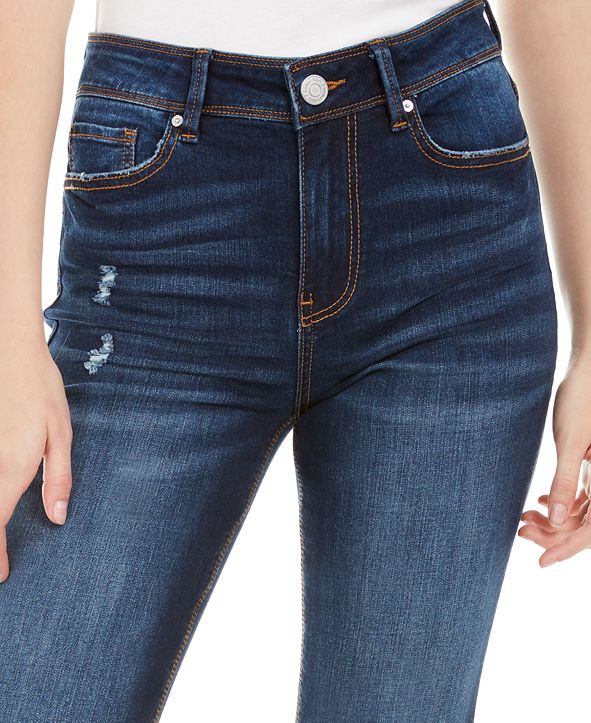 Indigo Rein Juniors' Ripped Cropped Flare-Leg Jeans & Reviews - Jeans ...