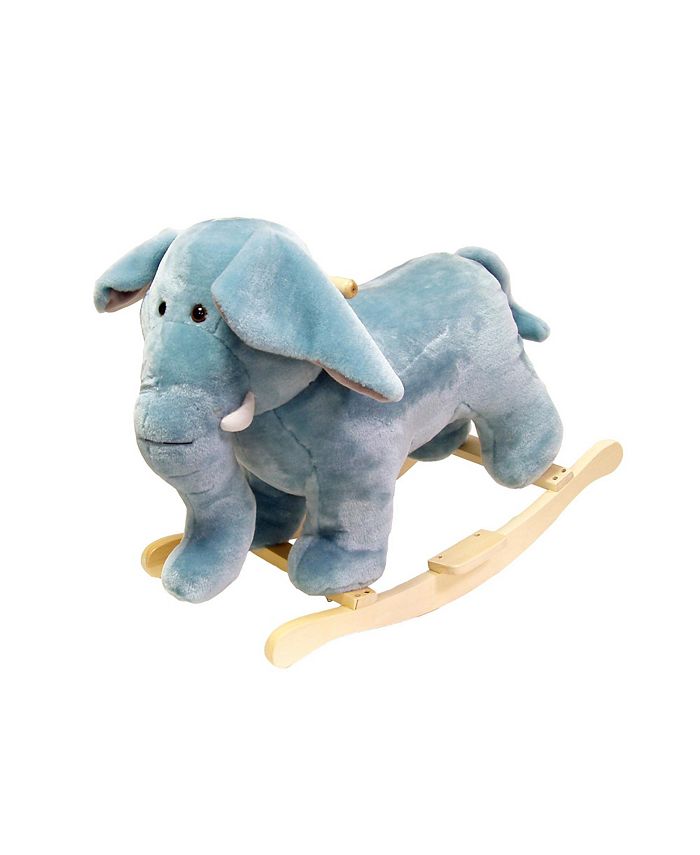 happy trails elephant plush rocking animal