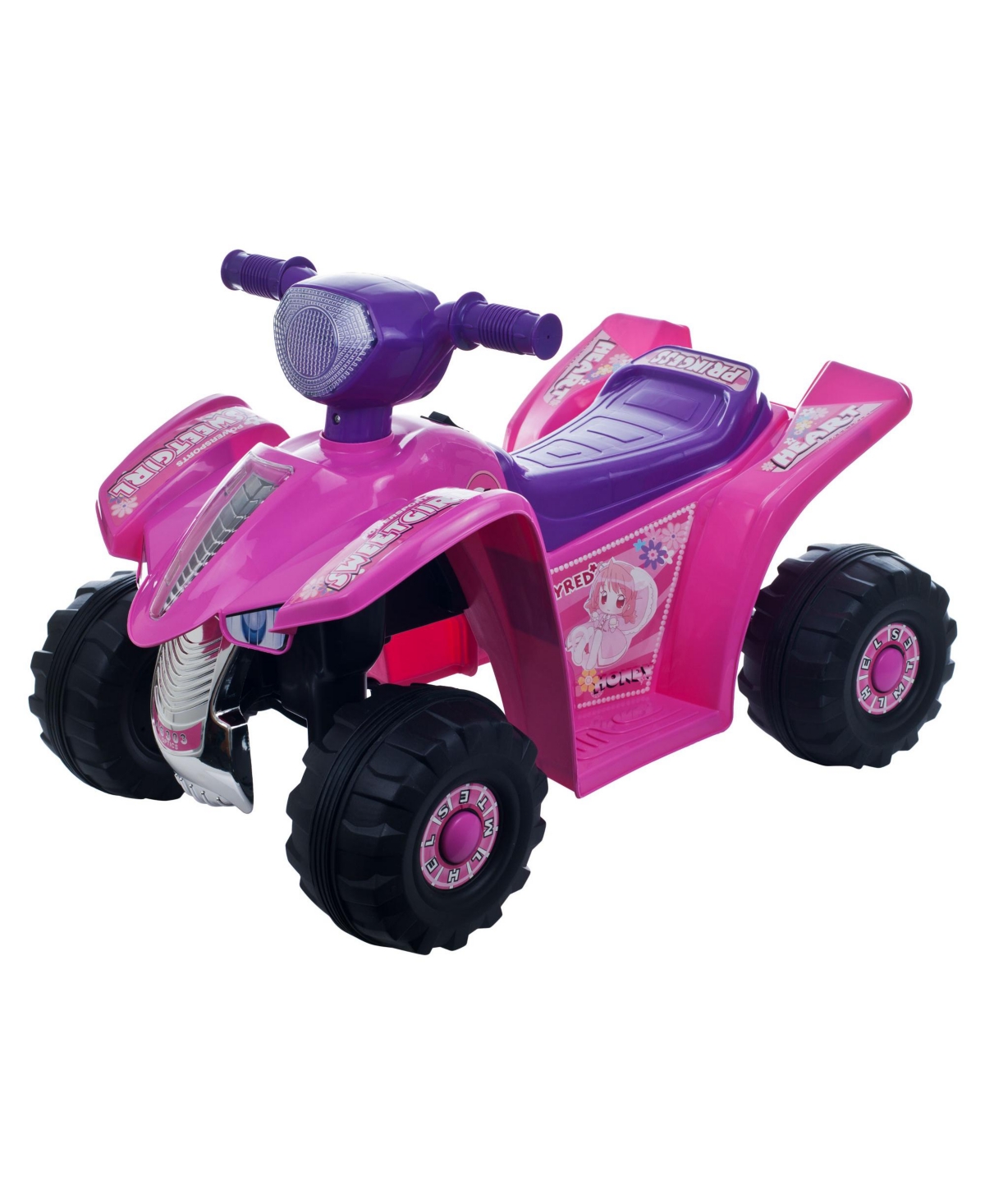 Lil' Rider Battery Powered Ride On Toy Atv Four Wheeler In Pink